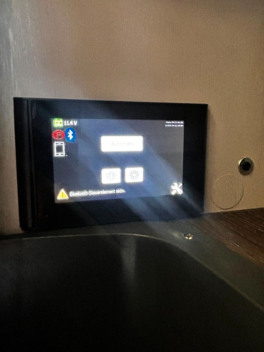 Touchpanel zur Bedienung im Fahrzeug