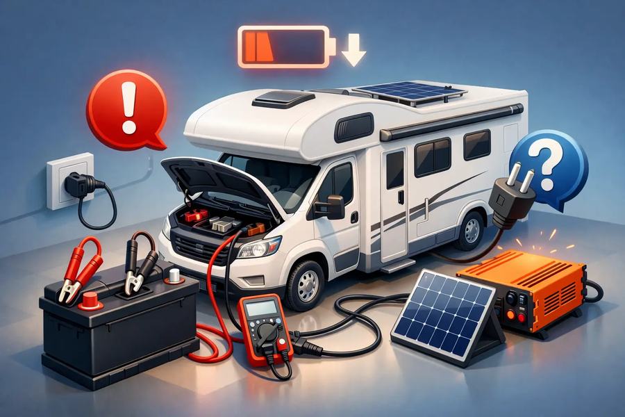 Bordbatterie lädt nicht im Wohnmobil? Das hilft