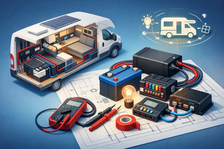 Bordelektrik im Wohnmobil sicher planen