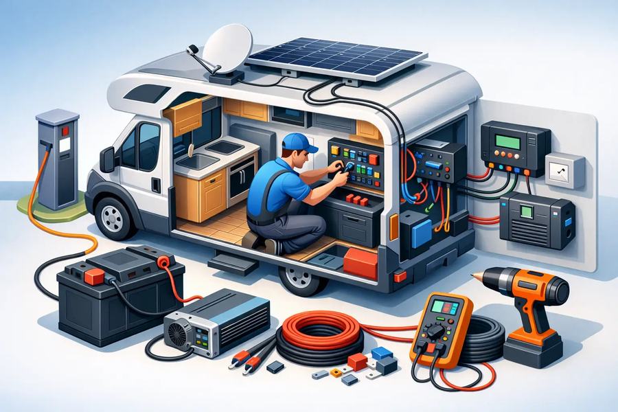 Elektrik im Wohnmobil fachgerecht nachrüsten