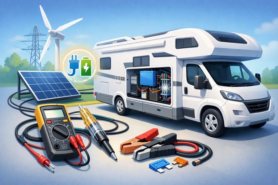 Elektrik im Wohnmobil sicher prüfen