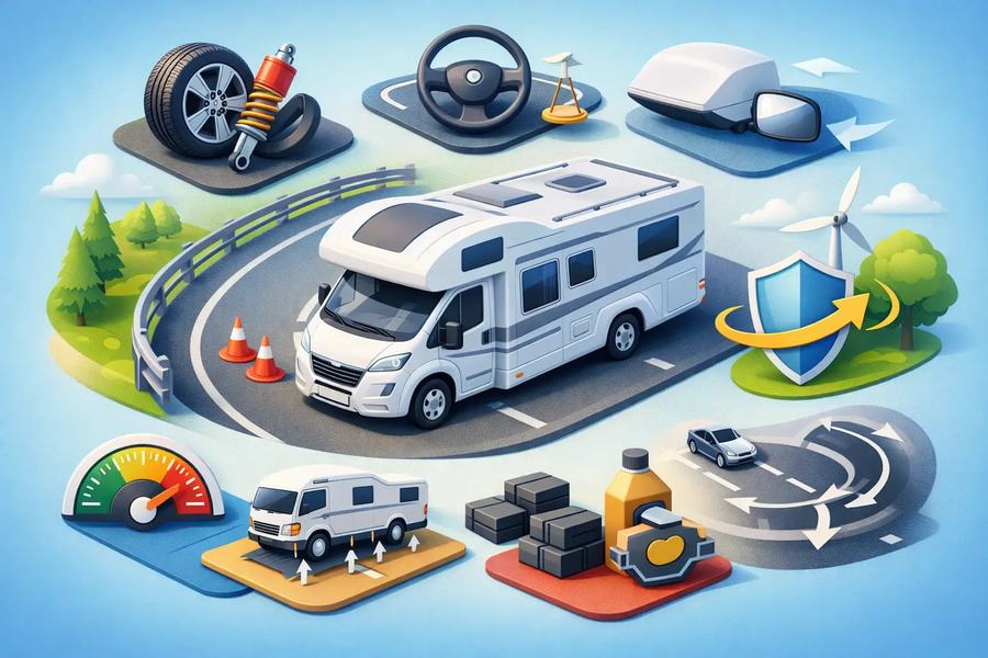 Fahrstabilität Wohnmobil verbessern - 8 Tipps