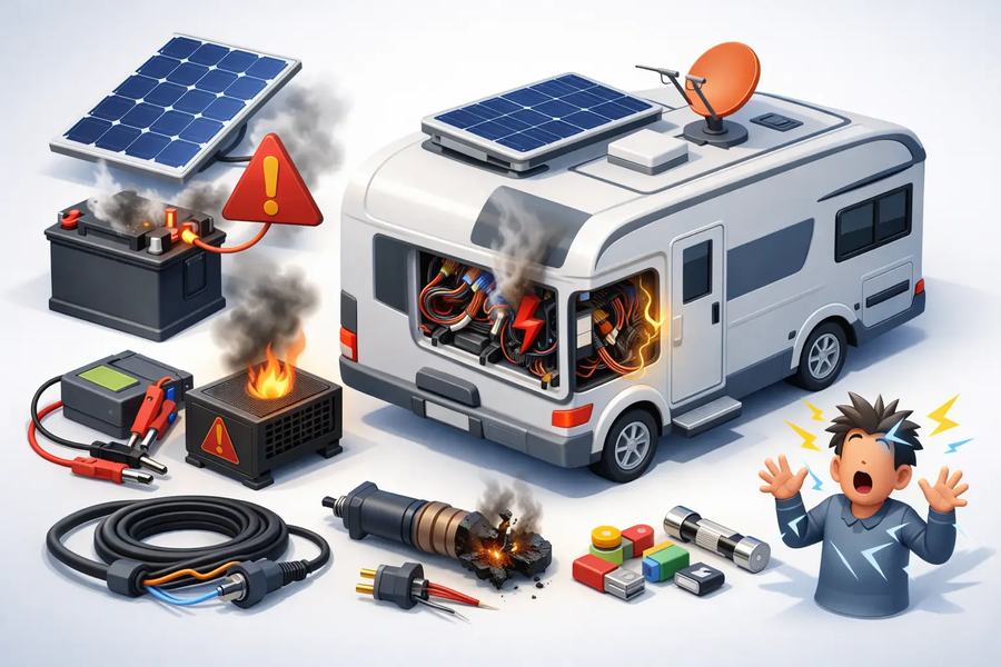Fünf Fehler bei Caravan Elektrik vermeiden