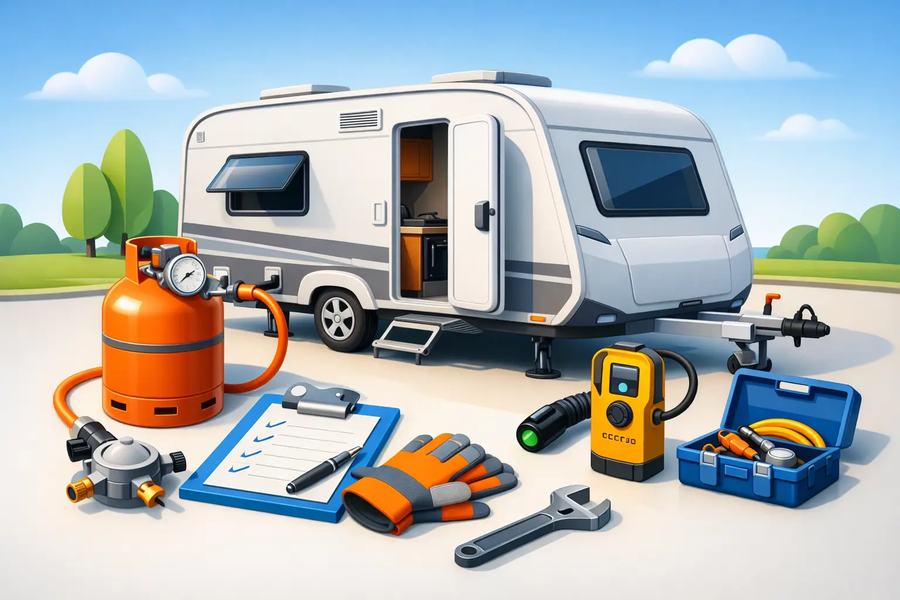 Gasprüfung am Wohnwagen richtig vorbereiten