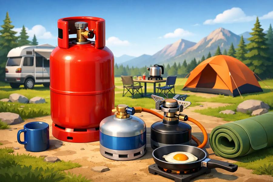 Gastankflasche oder Gasflasche beim Camping?