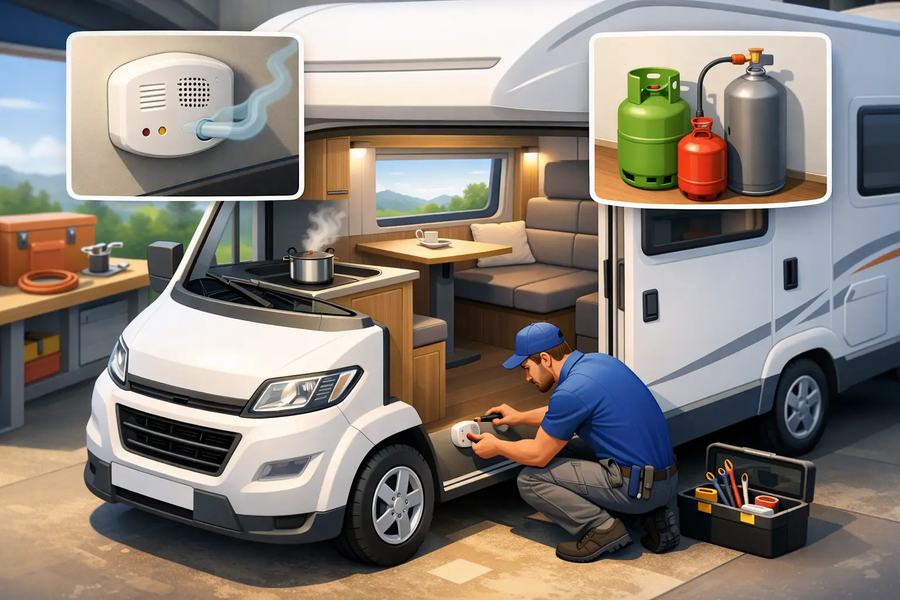 Gaswarner im Wohnmobil einbauen lassen