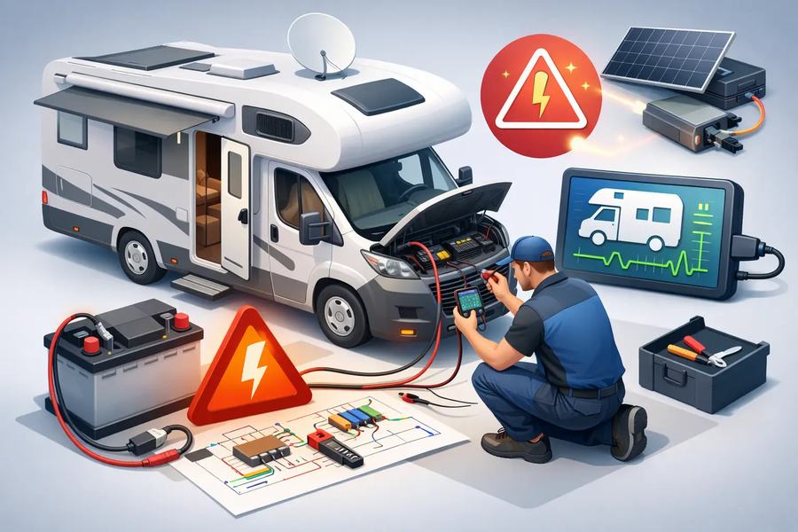 Reisemobil Diagnose bei Stromfehlern richtig angehen