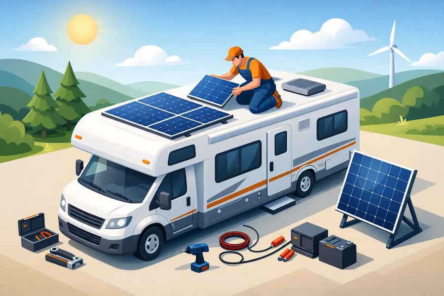 Solaranlage im Wohnmobil nachrüsten