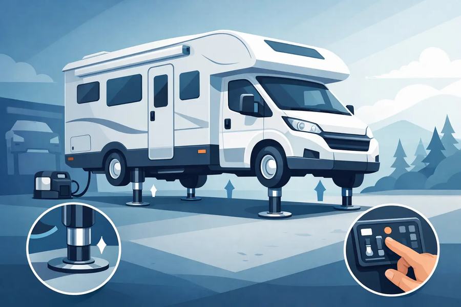 Wohnmobil hydraulische Hubstützen nachrüsten
