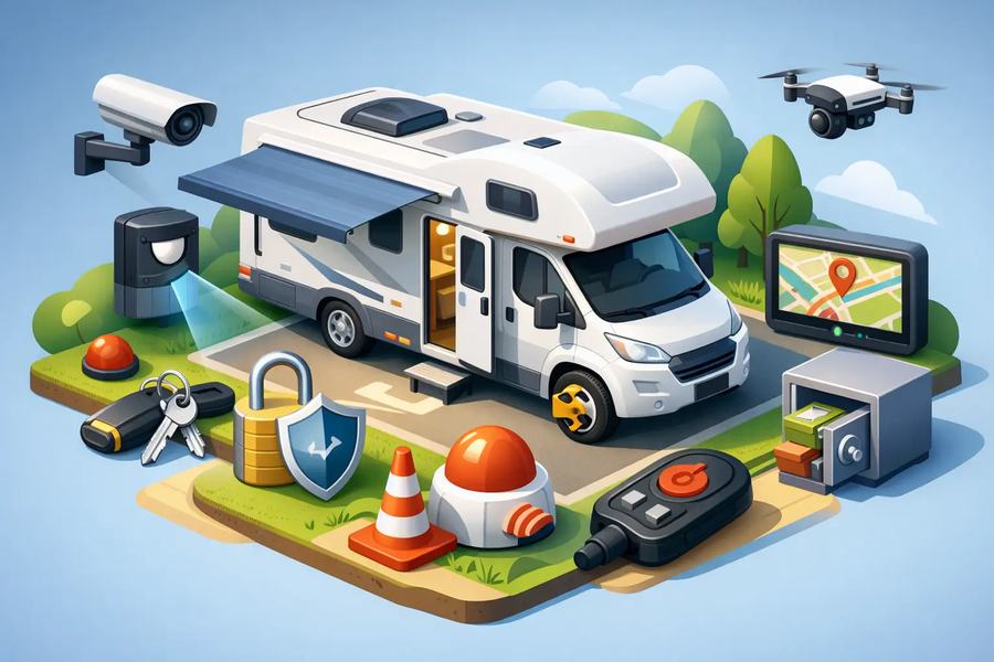Wohnmobil-Sicherheit nachrüsten: 9 Tipps