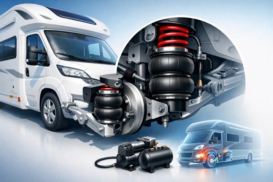 Zusatzluftfederung Wohnmobil Vorderachse